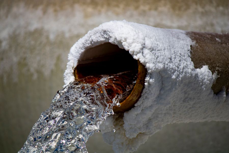 Water damage on a wall showing signs of a hidden pipe leak